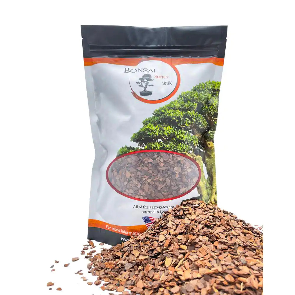 1/4 In. Particle Size, 2 Qt. Pine Bark Fines for Bonsai, Orchids, Succulents, Ca