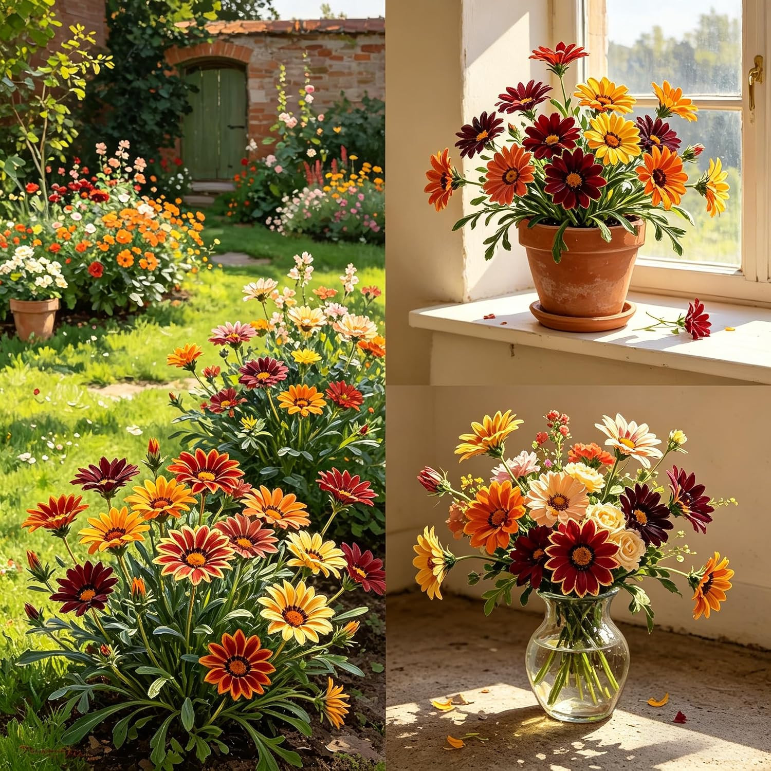 Carpetc 200+ Mixed Gazania Seeds for Planting, Perennial Ground Cover Gazania
