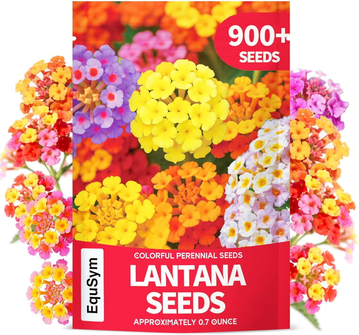 900+ Lantana Flower Seeds – Mixed Colors | Heat & Drought-Tolerant, Easy