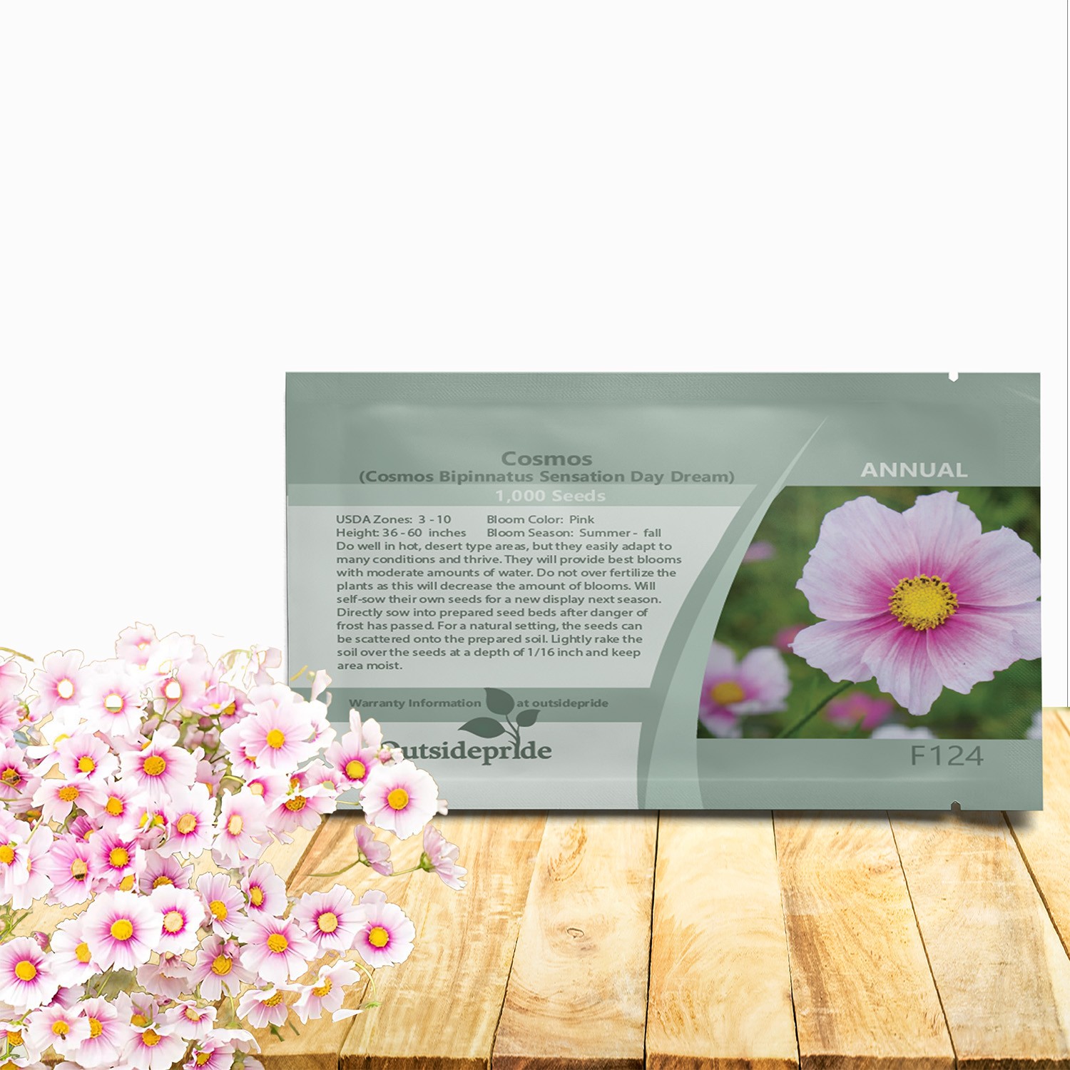 1000 Seeds Drought Tolerant Cosmos Bipinnatus Sensation Day Dream Garden