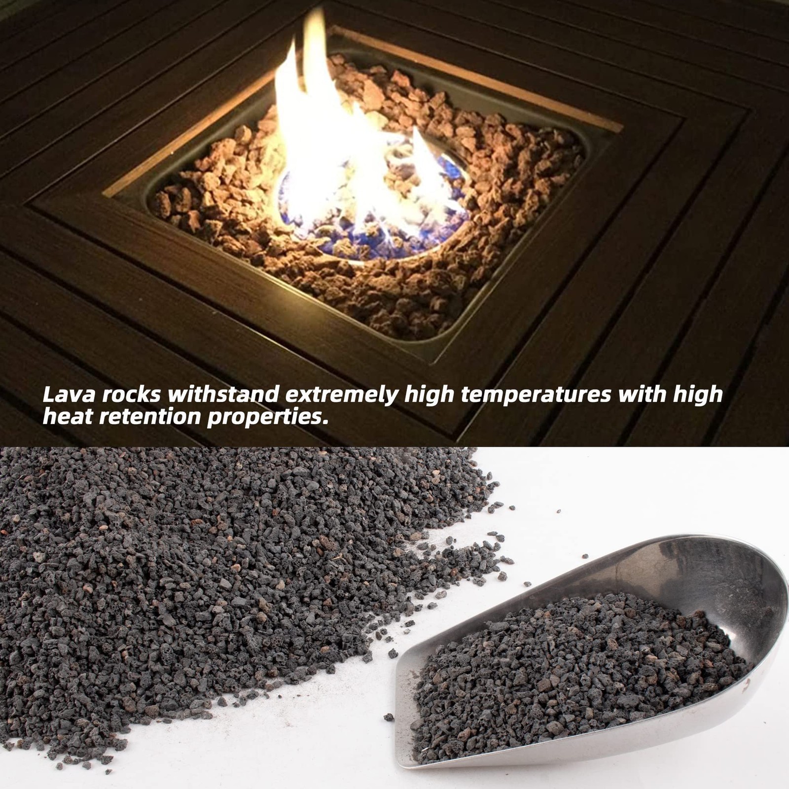 3lb Black Lava Rock for Plant, 1/8-1/4 inch Horticultural Volcanic 3LB,