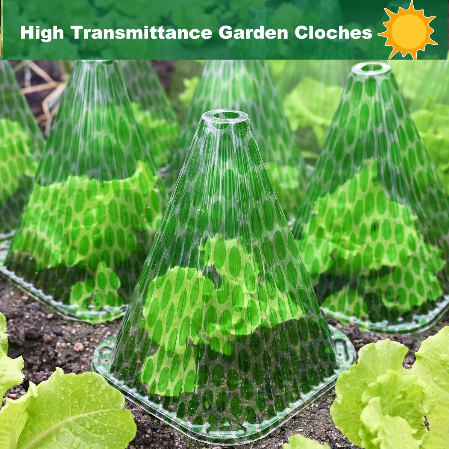 Durable 20-Pack Garden Cloches – Chemical-Free Protection for Healthy Growth
