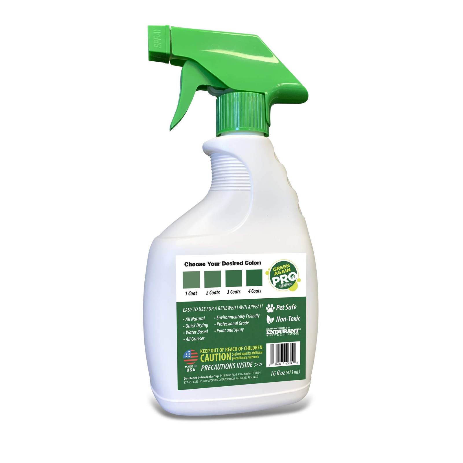 Pre-Mixed Grass and Turf Paint – All Natural Pet-Friendly Lawn Colorant Turns…