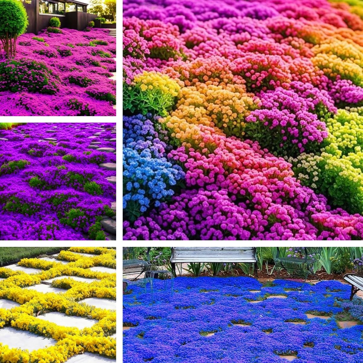 17500+ Creeping Thyme Herb Seeds – Cold-Hardy Perennial Ground Cover Plants, …