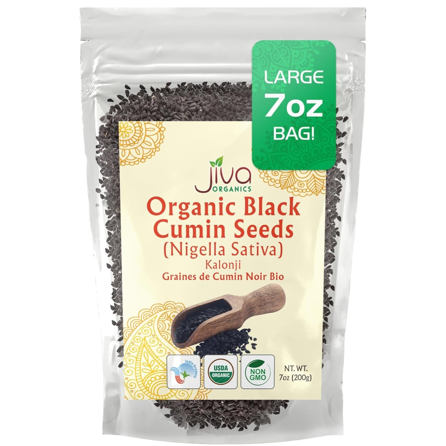 Nigella Seeds 7 Ounce Bag – Whole Black Seed, Kalonji, Nigella Sativa