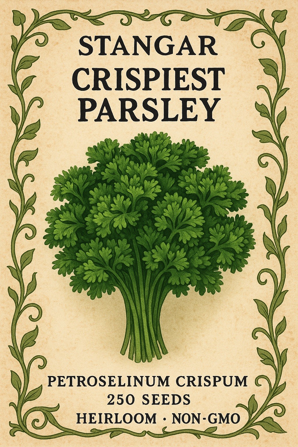 Italian Giant Parsley Seeds, NON-GMO, Heirloom, Flat-Leaf Parsley, 2026