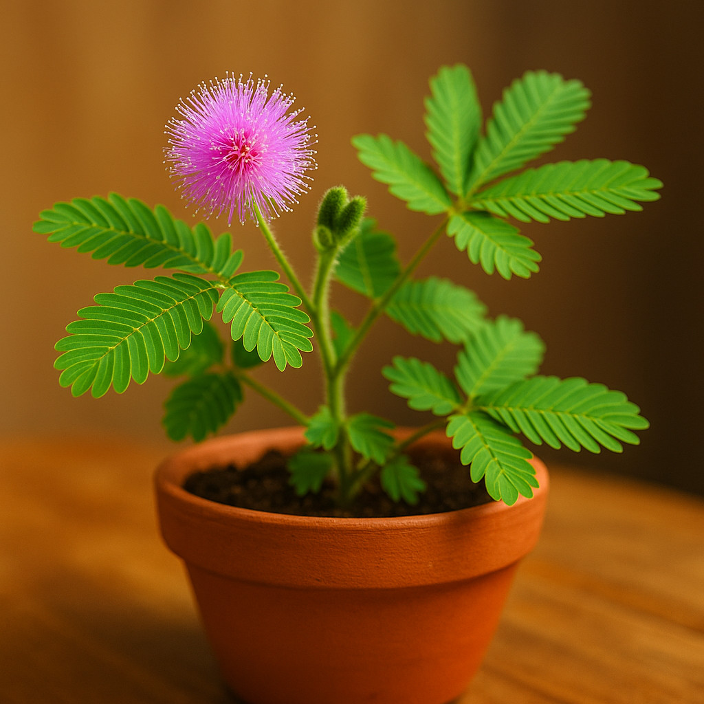 100+ MIMOSA PUDICA SENSITIVE PLANT SEEDS | TOUCH‑ME‑NOT FUN HOUSEPLANT | USA