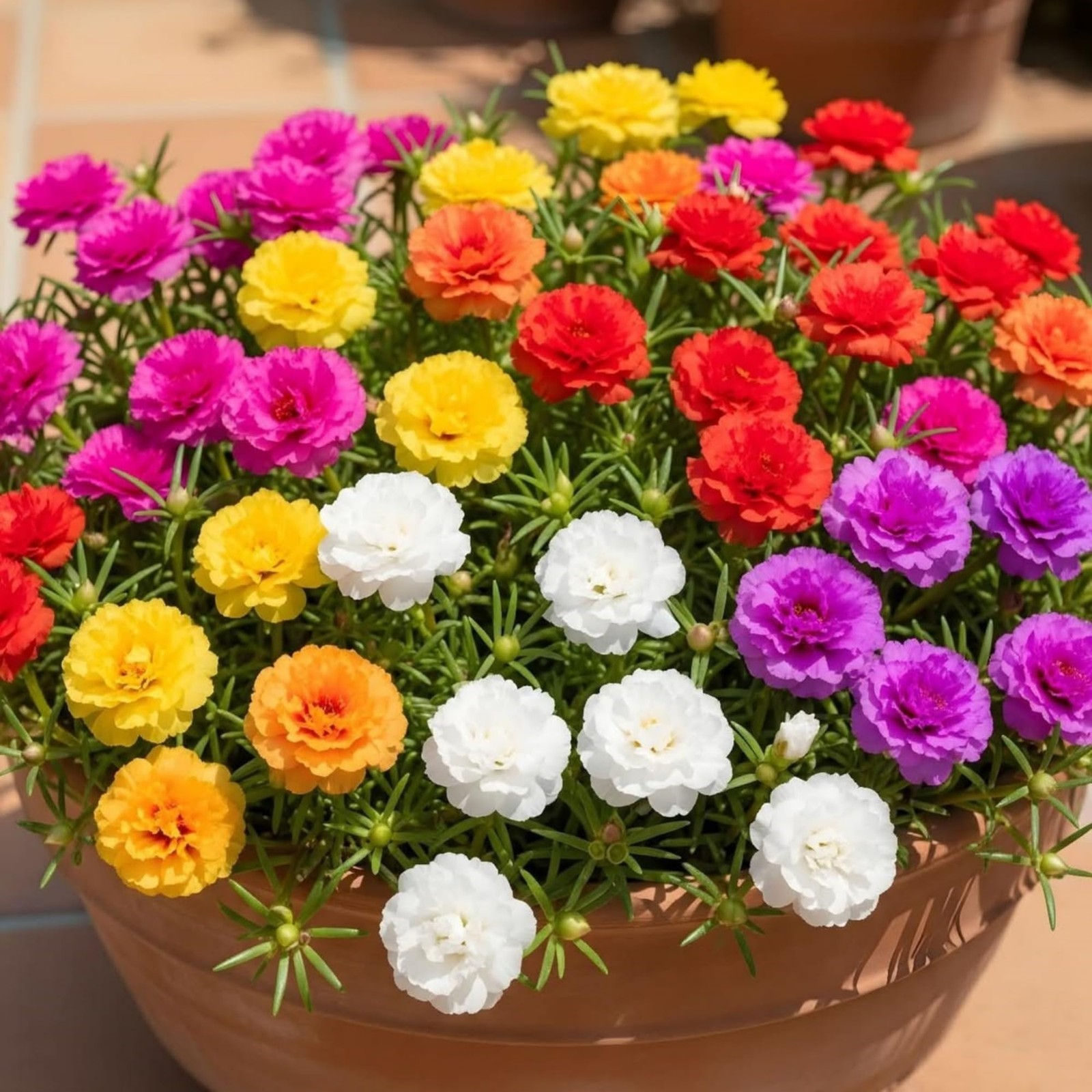 21000+ Double Moss Rose Seeds for Planting – Portulaca Grandiflora