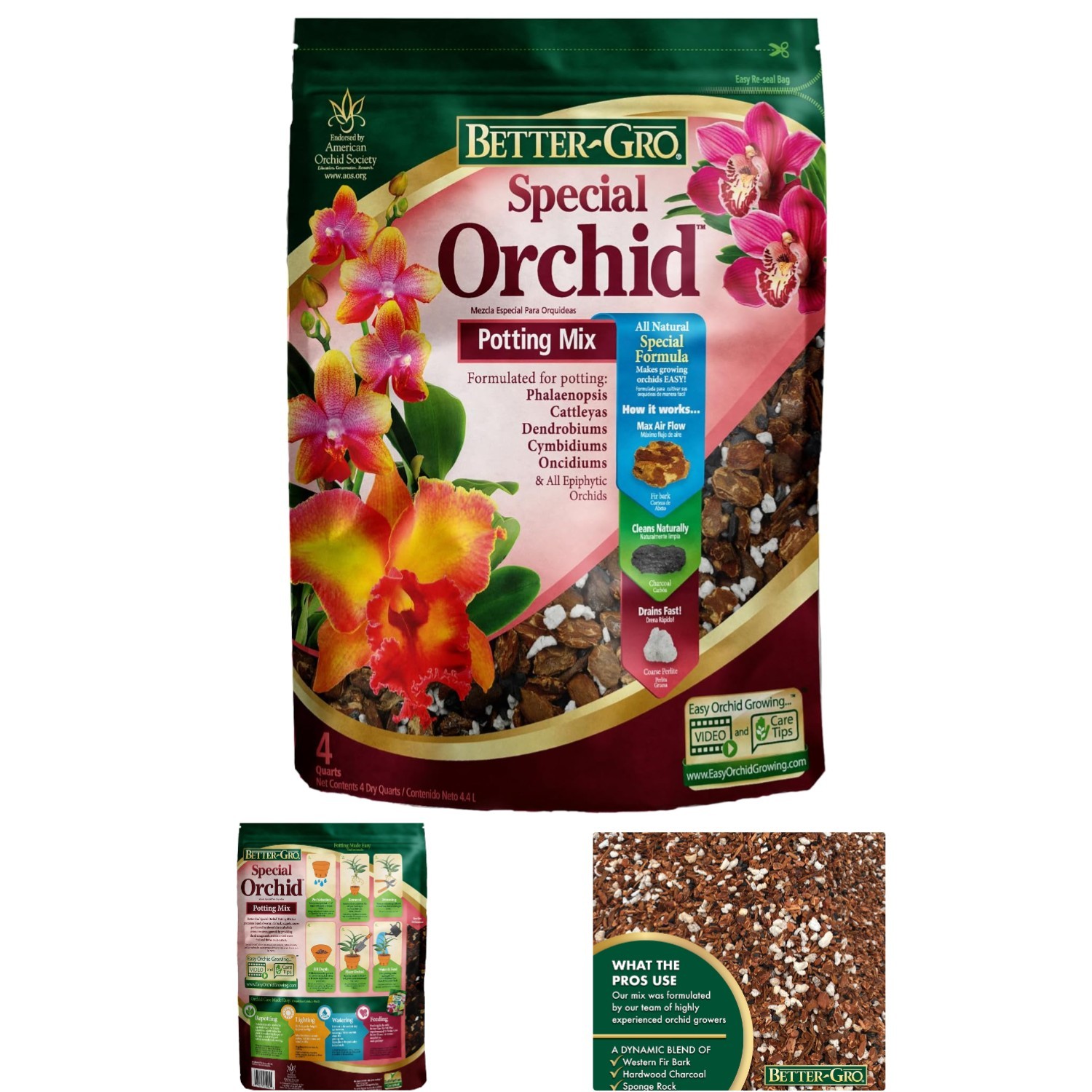 Expertly Formulated Orchid Bark Mix – 4 Quarts for Optimal Drainage & Airflow