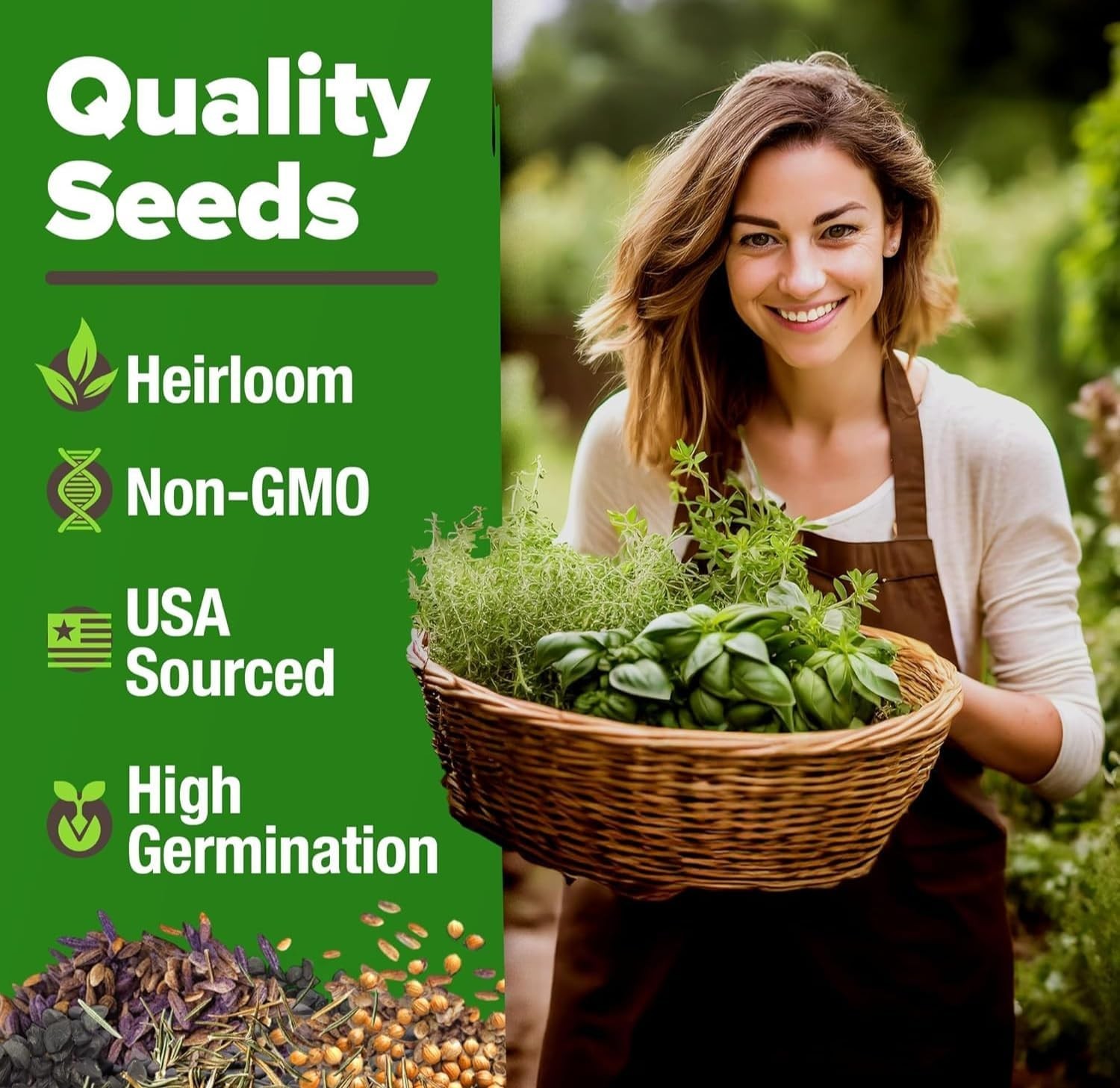 Pollinator-Friendly Herb Seed Set for Spring & Summer Planting – Low Maintenance