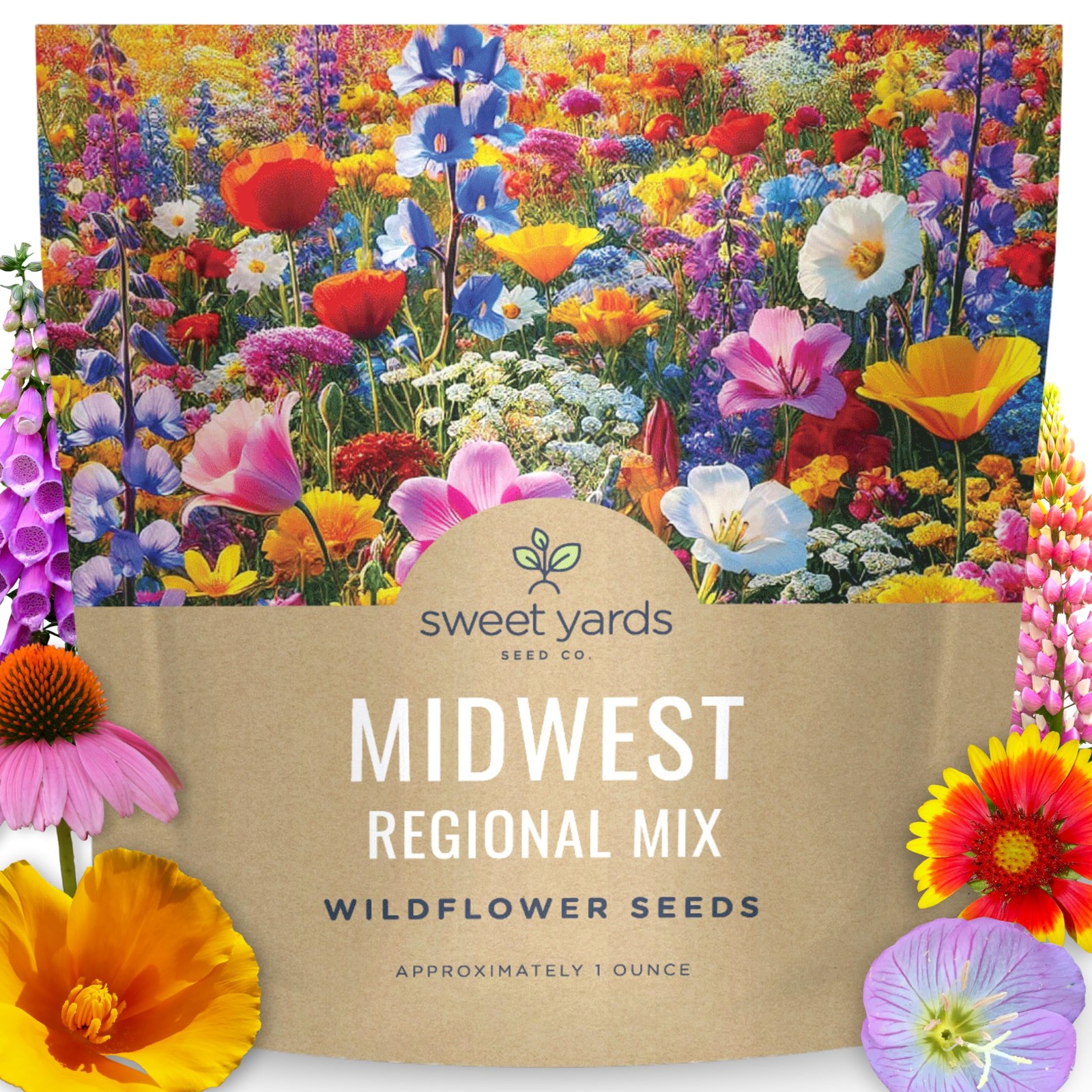 Midwest Regional Mix – Large 1 Ounce Packet – 15,000 1 (Pack of 1)