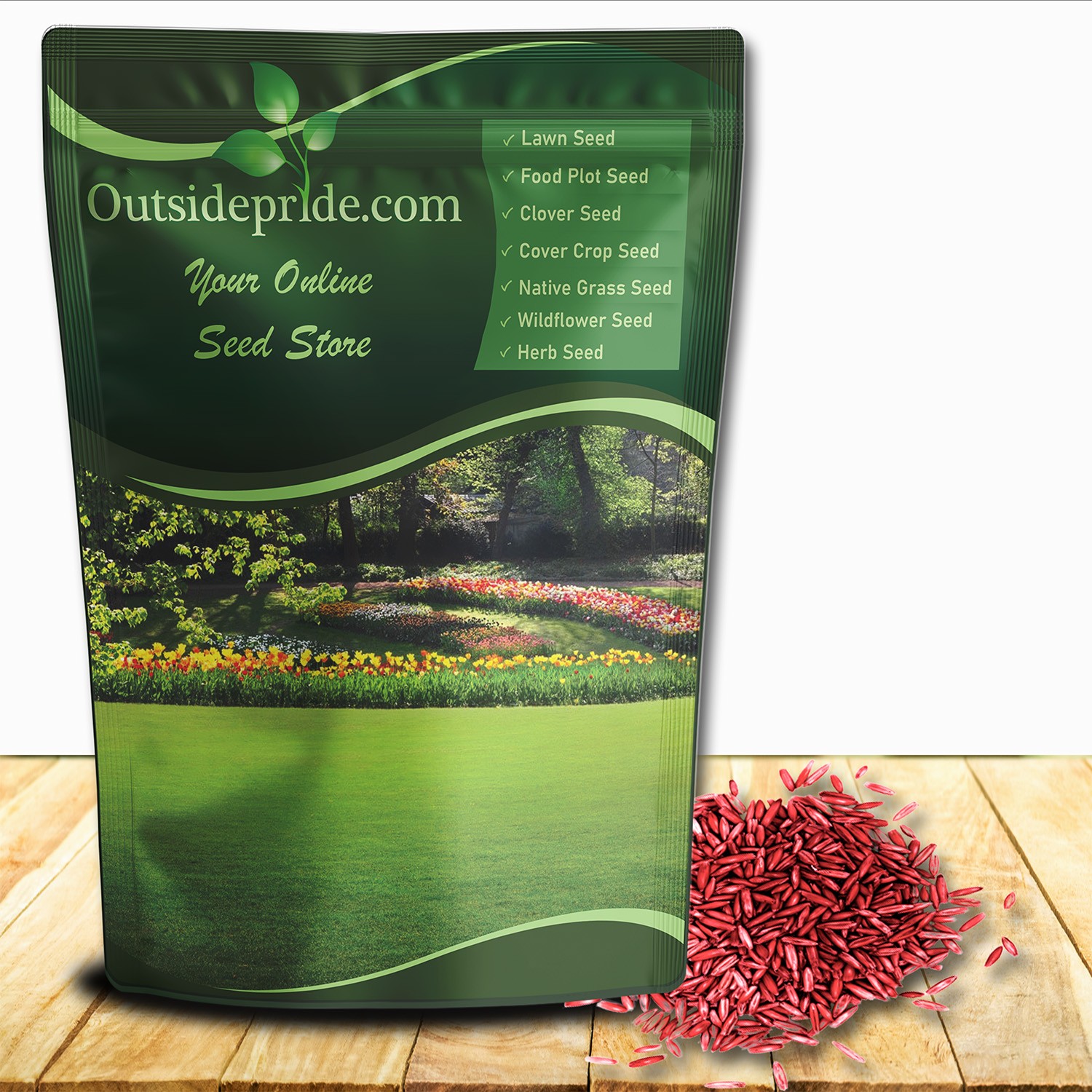 10 LBS – OptiGrowth Coated Creeping Red Fescue Grass Seed For Shade
