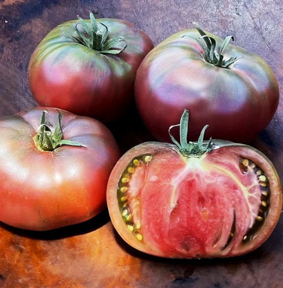 Cherokee Purple Tomato Seeds – For 2025 Planting Heirloom Beefsteak Native Large