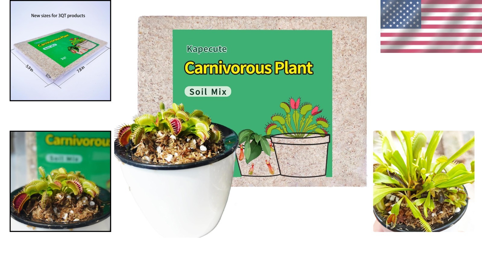 Essential Soil Mix 3 Qt for Seedlings & Carnivorous Plants – Natural Ingredients