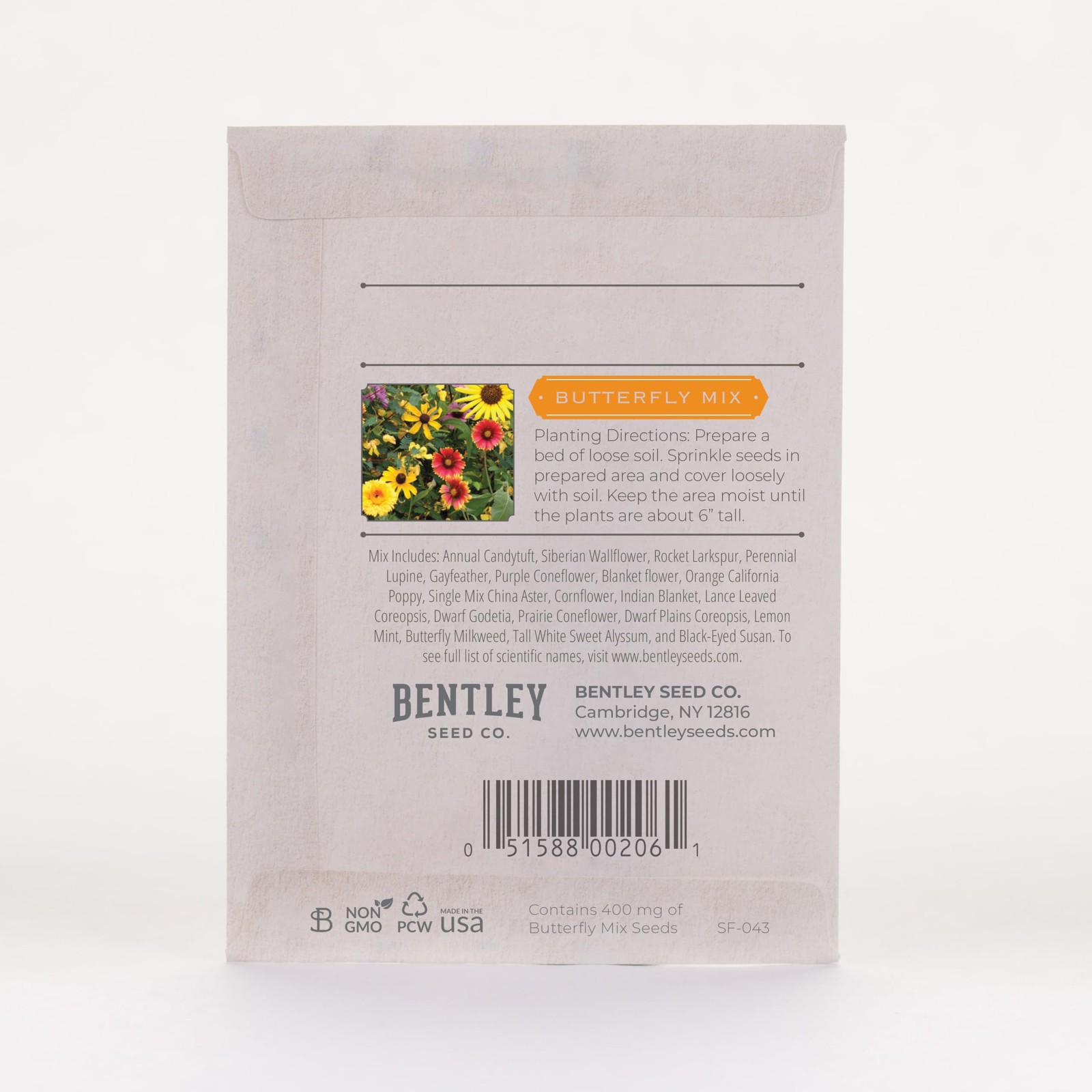Butterfly Seed Packets Assortment Wildflower Mix Garden Attract Meadow 25pc P…