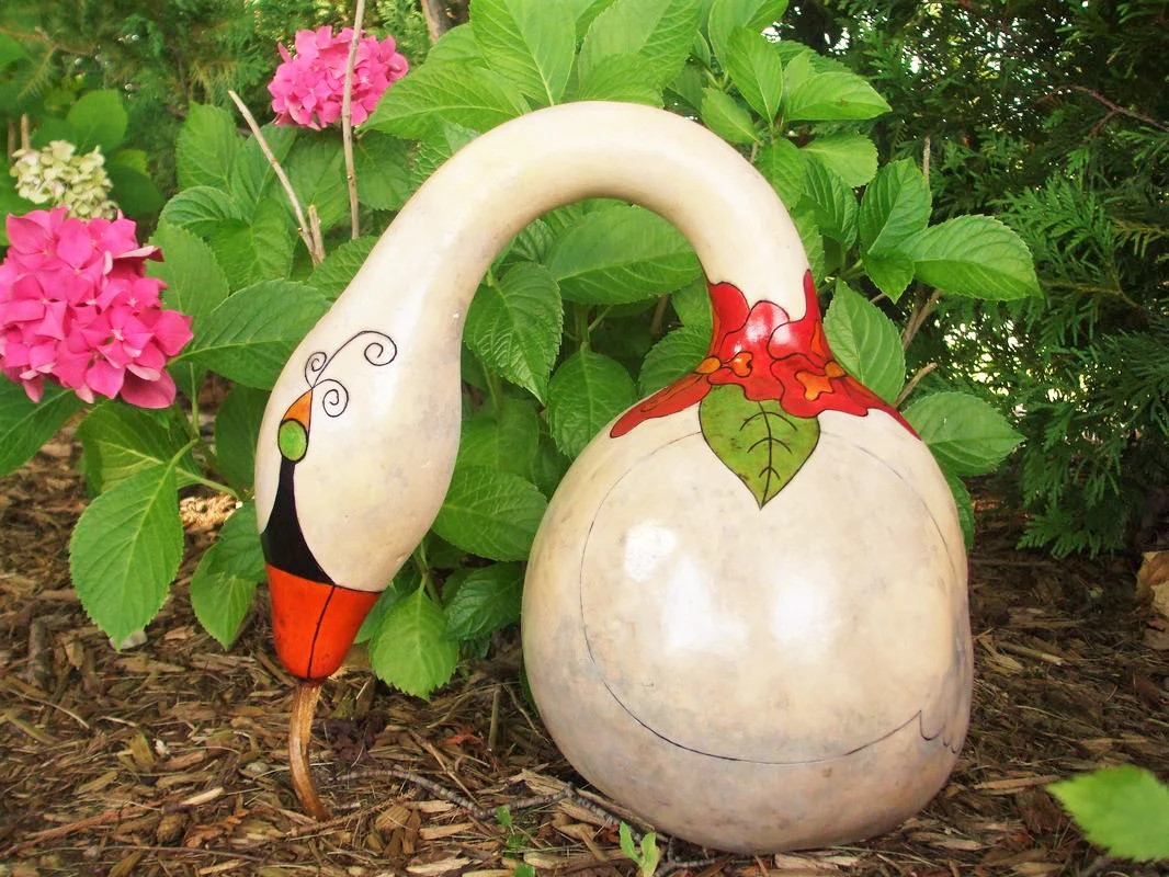 Speckled Swan Gourd Seeds | Ornamental Squash Apple Dipper Bottle Bird Seed 2024
