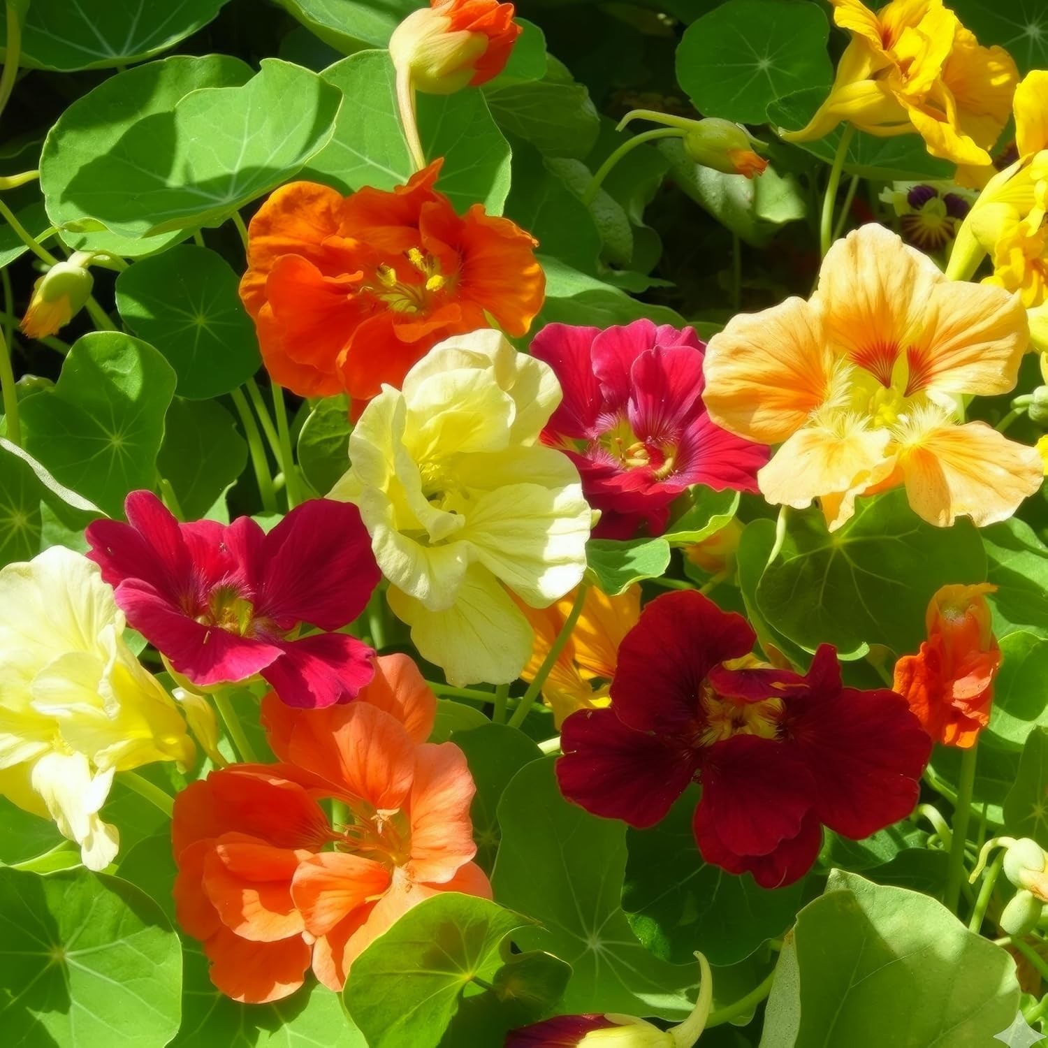Seed Needs Nasturtium Seeds Jewel Mix Heirloom 1.5 Ounce Bulk Pack
