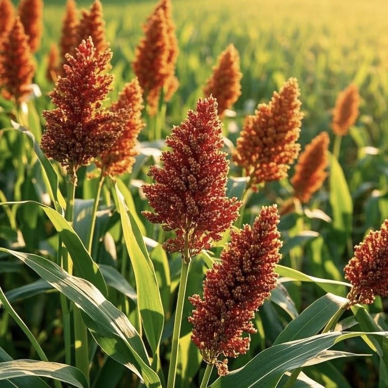 Sweet Sorghum Seeds 300pcs – Easy Growing, High Yield, NonGMO, Ideal for Home…