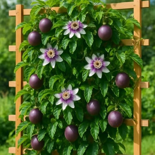 Possum Purple Passion Fruit Live Vine – Self-Fertile, Cold-Hardy, USDA 7