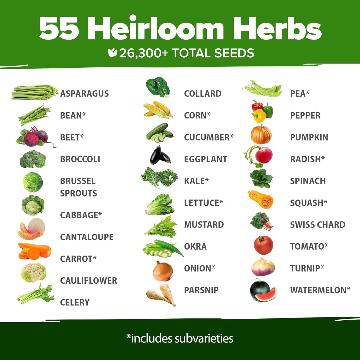 70 Variety Non-GMO Heirloom Seeds Garden Kit – Perfect Indoor & Outdoor Gift