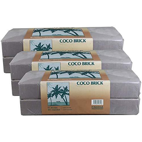 Canna Coco Brick 40L Expandable Natural Plant Medium Soil Substrate, 40 Liter