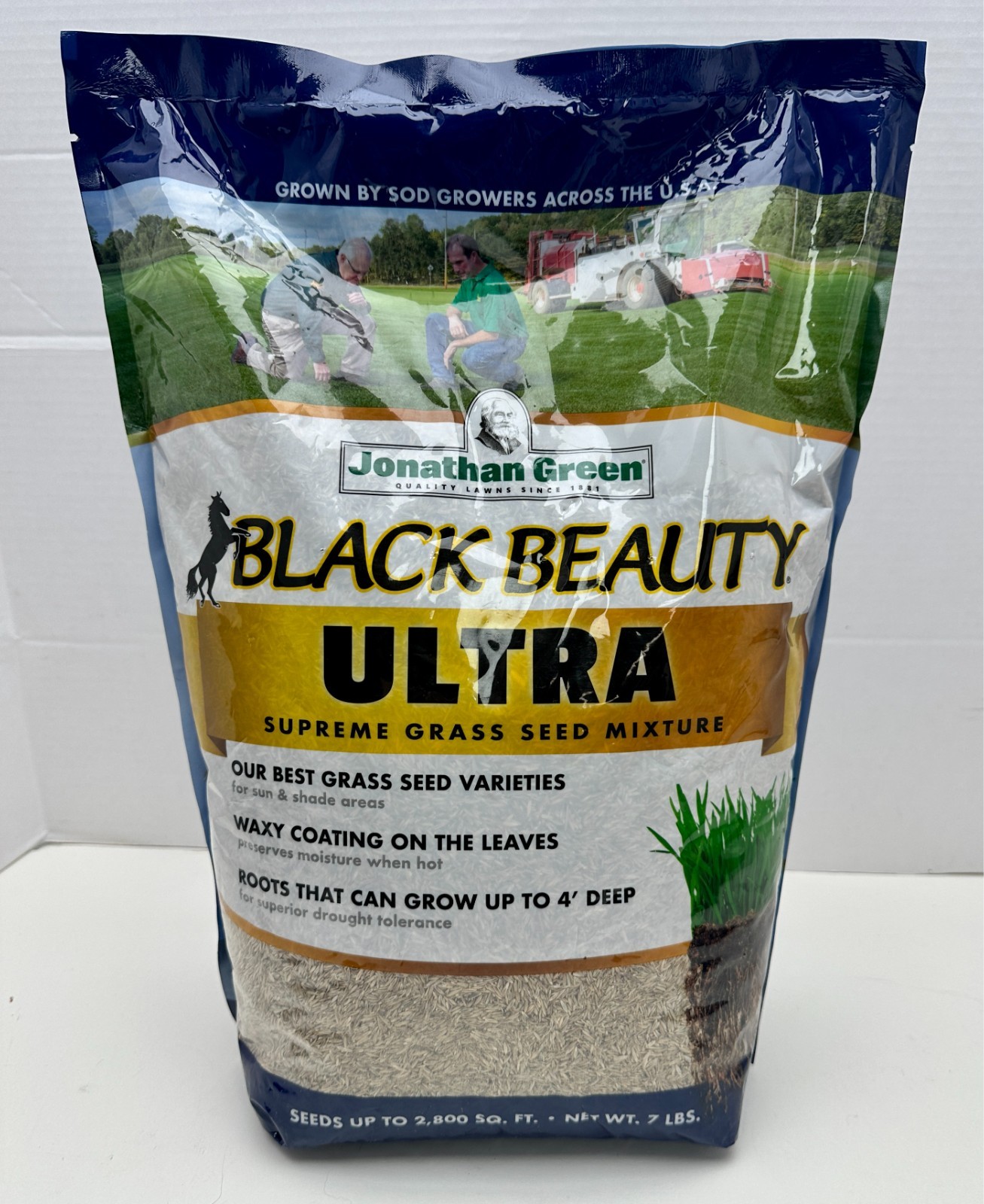 Jonathan Green Black Beauty Ultra Supreme Grass Seed, 7lb bag Lawn Seed
