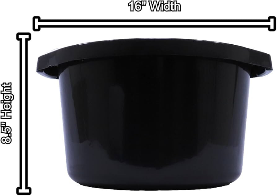 5 Gallon Small 15″ Round Lily / Lotus Water Plant Pond Planting Tub Pot Planter