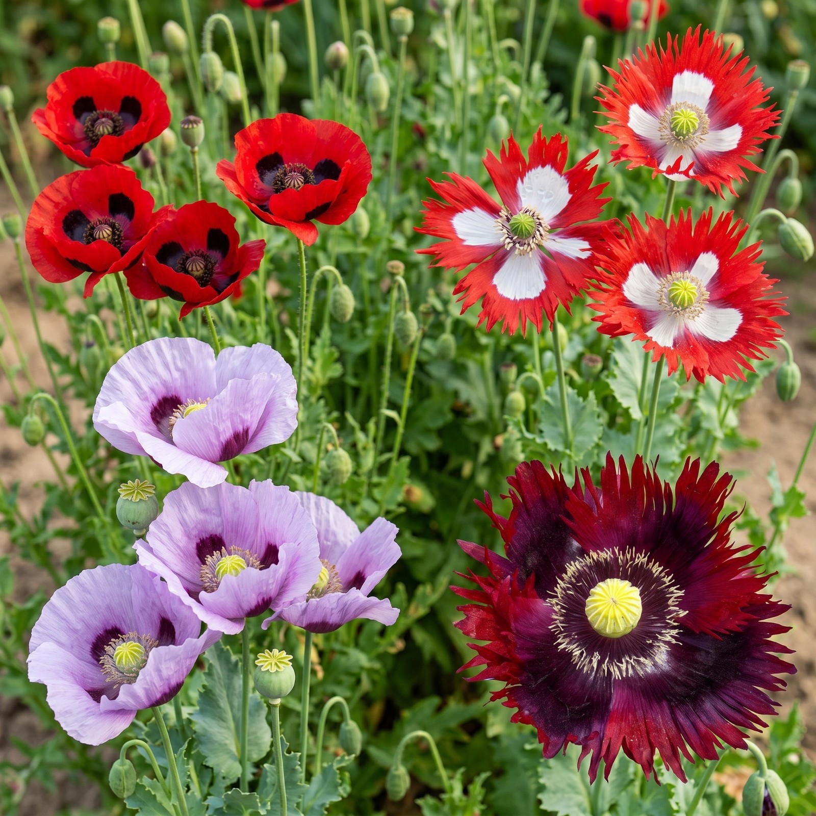 Poppy Collection #1 Fall Planting Spring Blooms Decorative Pods 3000 Seeds!